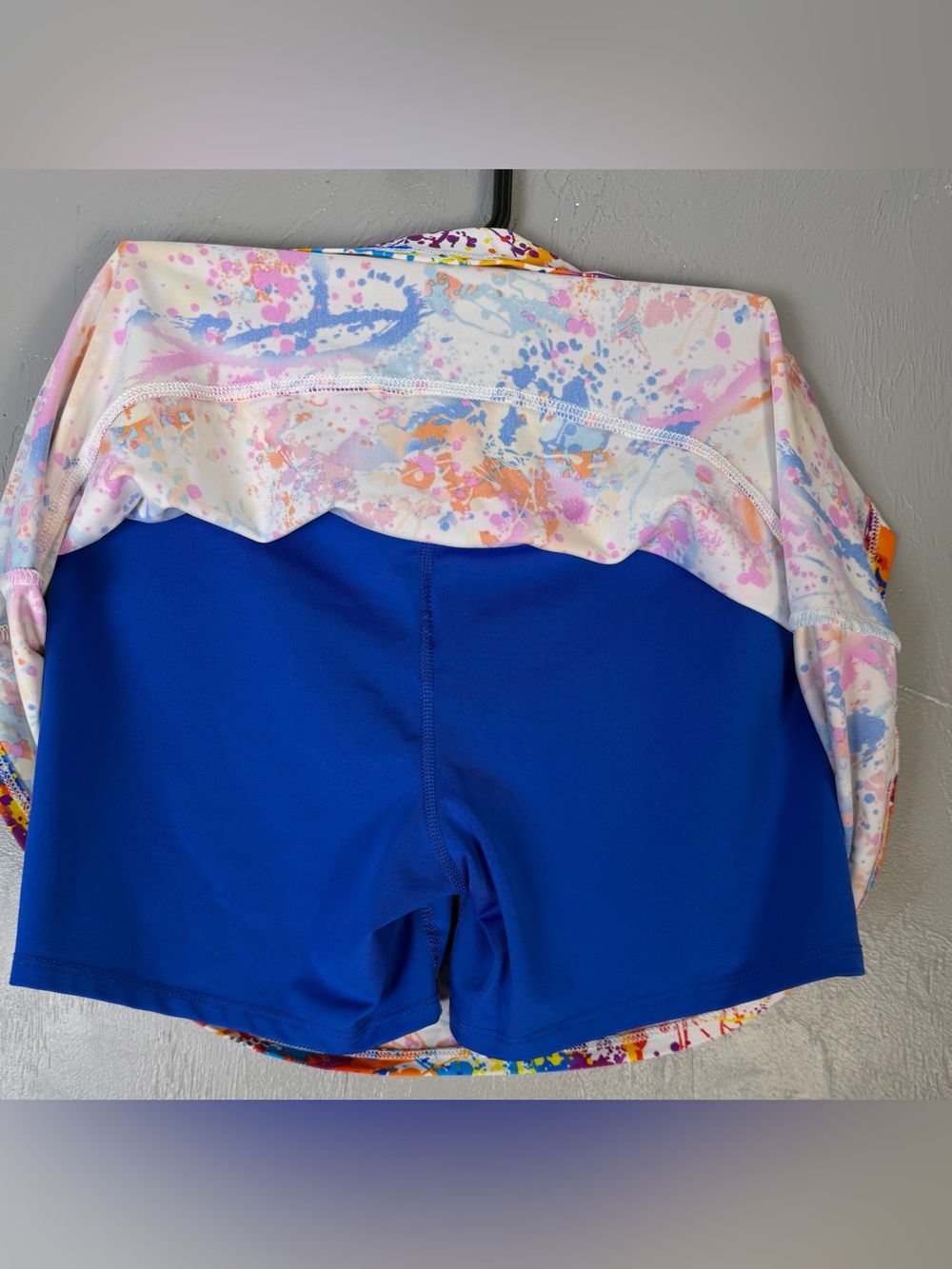 Queen of the Court Paint-Splash Skirt in Royal Blue Accent - Picture 6 of 8